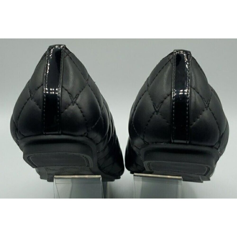 Vionic Shoes Womens Black Leather Quilted Desiree Cap Toe Ballet Flats Casual 7 - Picture 9 of 13